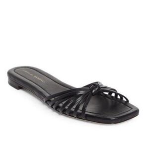 Loeffler Randall Women's Black Izzie Knotted Slide Sandal Size 7.5